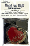 Ruby Red Heart Hang 'em High Purse Hanger (SKU: 07-029) **New Packaging**