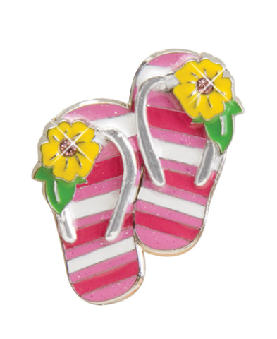 *Small Spaces* Striped Flip Flops (SKU: 01A-122)
