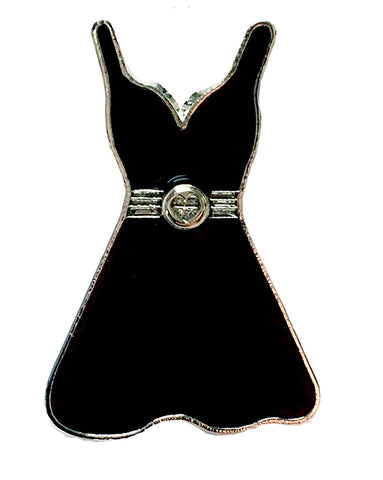 *Small Spaces* Black Dress w/Heart at Waist (01A-313)