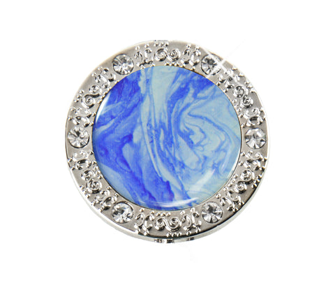 Bling Blue Marble Finders Key Purse® (SKU: 01B-005)
